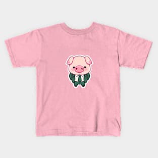 funny pig Kids T-Shirt